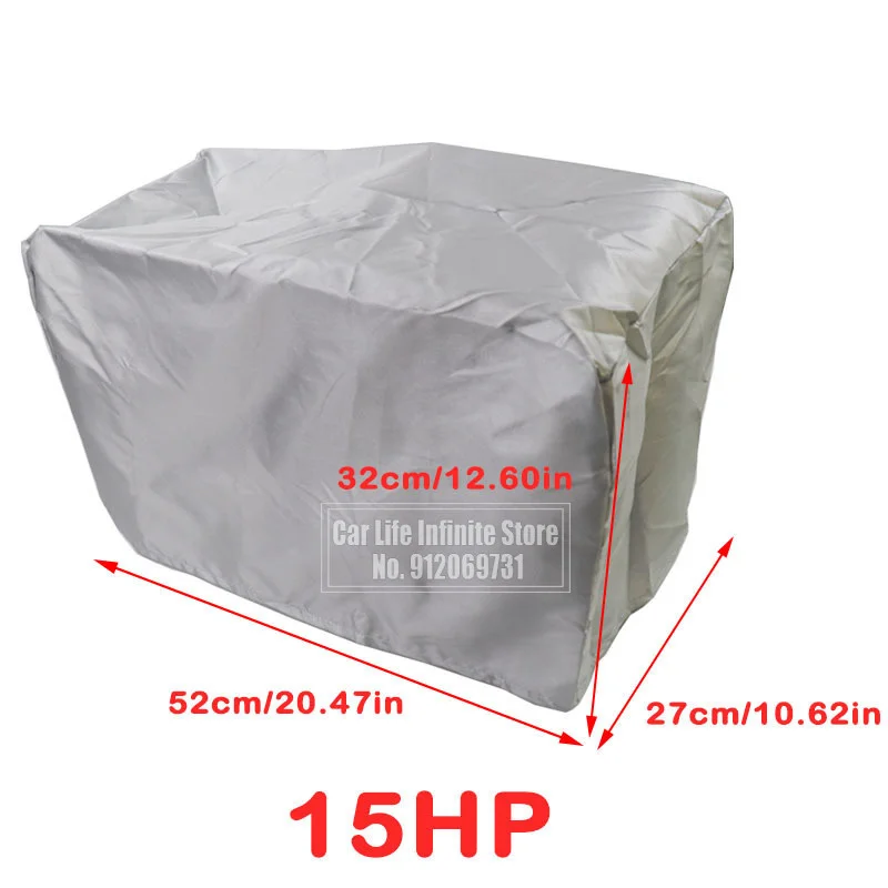 Durable Waterproof Marine Engine Protector - Anti-UV & Dustproof Yacht Cover (15-250HP, 210D Oxford)