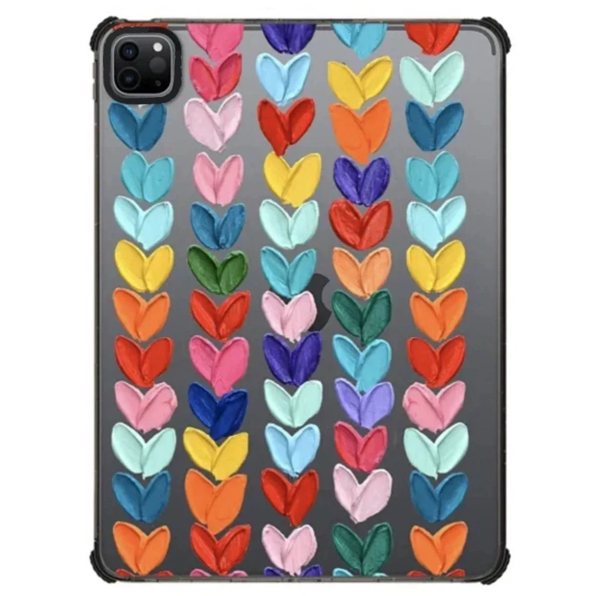 Colorful Heart Acrylic iPad Cover for iPad Air 4 5 (10.9inch) iPad Pro 2020 2021 2022 (11inch 12.9inch) Protective Case
