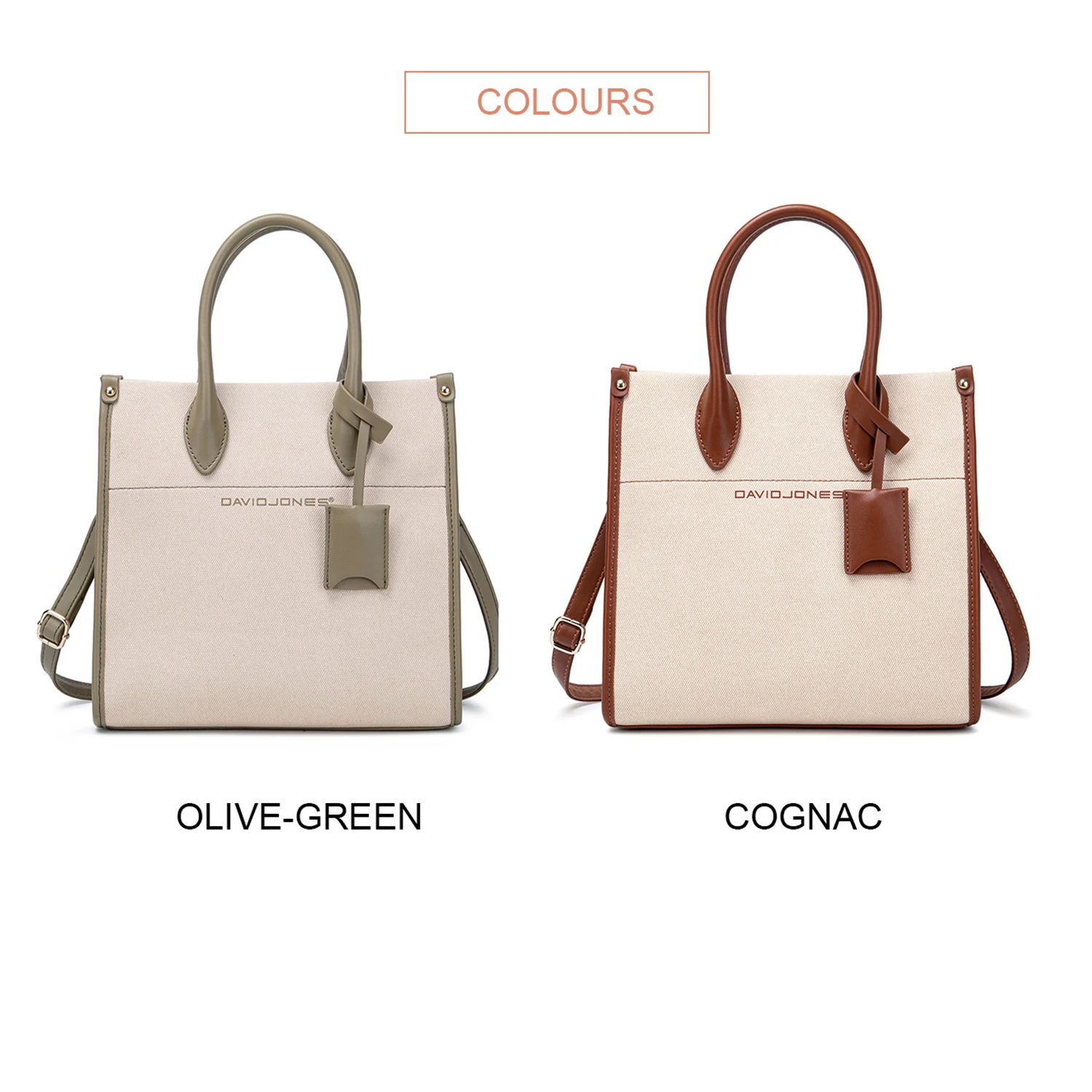 David Jones PU Leather Tote Bag Casual Women Handbags 2023 Designer Luxury  Shoulder Bag Trend Ladies
