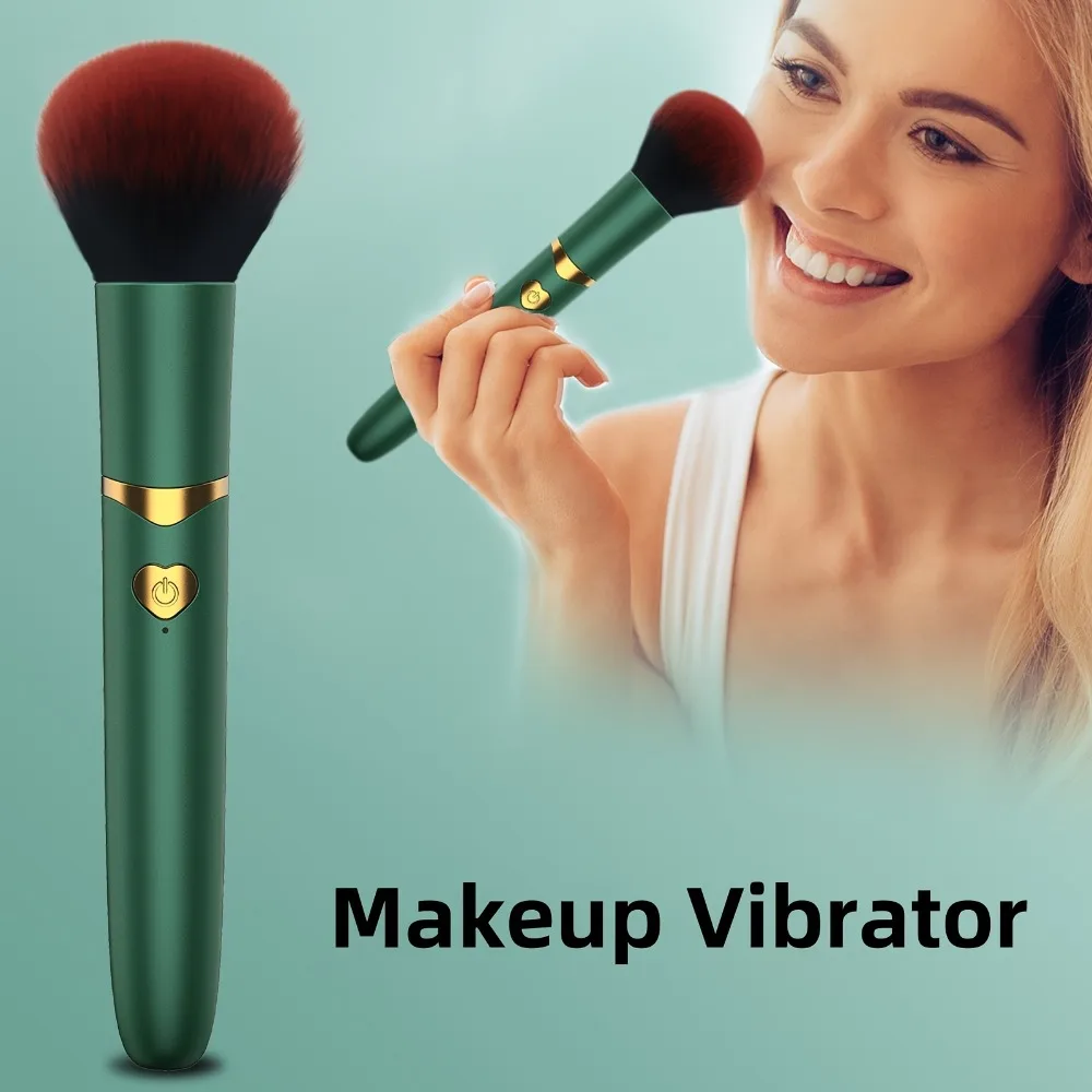 Vibrierender Make-up-Pinsel-Massagegerät, starker Schock, weiblicher Orgasmus, Klitorisstimulator, 7-Gang-AV-Zauberstab, Vibrator, Sexspielzeug für Erwachsene für Frauen 1