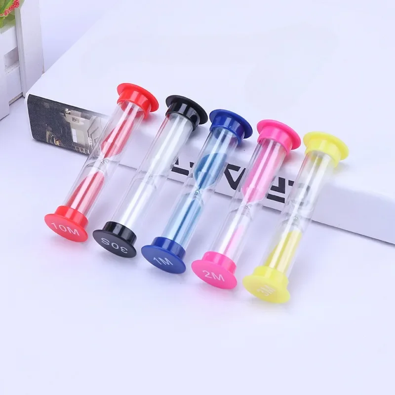 0.5-10 Minute Colorful Hourglass Sand Timer Colored Hourglass Sandglass Sand Clock Timers Shower Timer Tooth Brushing Children Home Decors