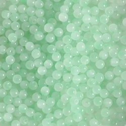 Mint Green Gradient Glass Beads - 6mm Round for Handmade Jewelry Creations (Green)
