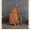 High Quality Vintage A4 Coffee Brown Black Full Grain Genuine Leather Women's Backpack Cowhide Girl Female Travel Bag Lady M1021 3