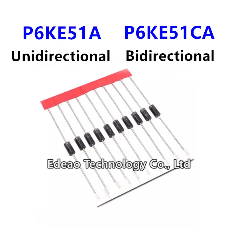 

TVS Diode P6KE51A P6KE51CA DO-15(DO-204AC), 20 шт./партия