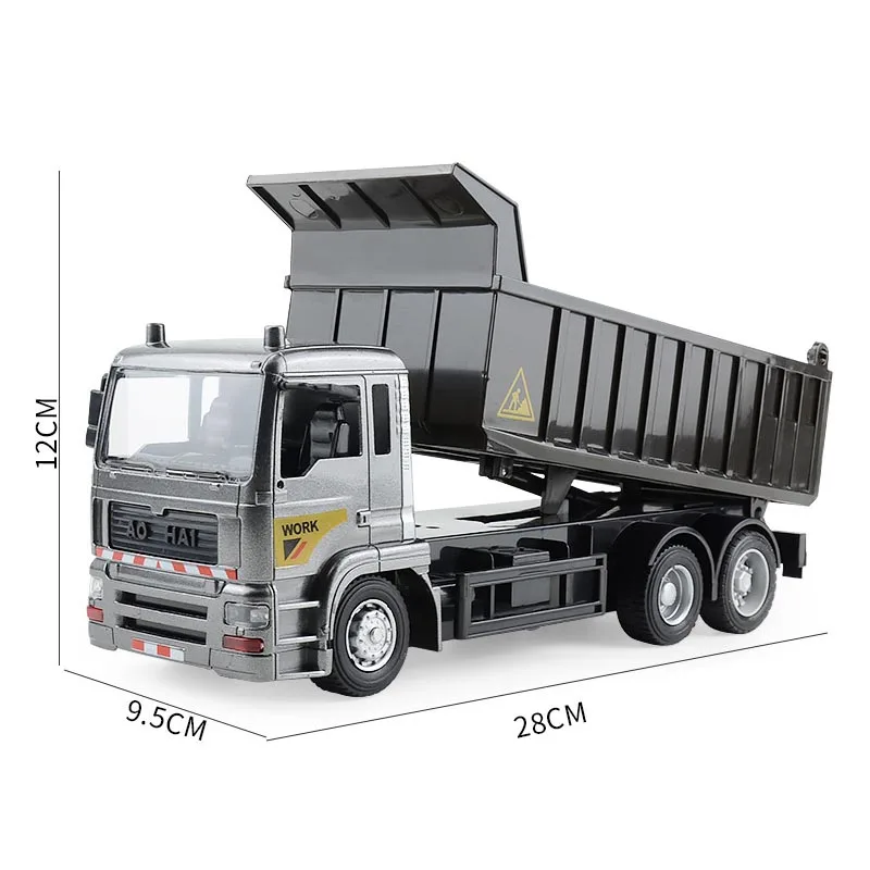 Children Alloy 8CH Rc Engineering Vehicle Steering Wheel Remote Control Dump Truck Crane Mixer Excavator Lift Truck Outdoor Toy rc cars rc trucks rc construction toy