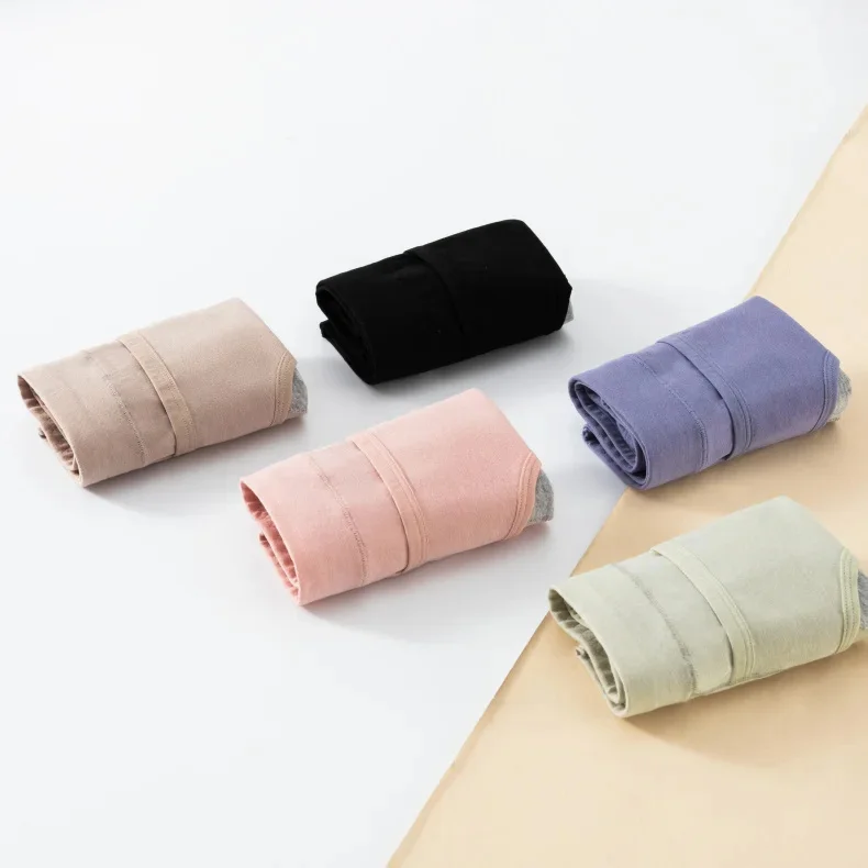 Leak Proof Cotton Menstrual Panties - Breathable Cartoon Cat Womens Intimates 3PCS