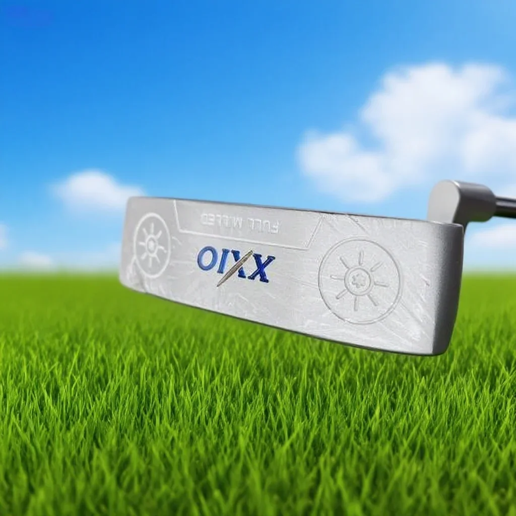 Golf Putter Silver Straight Putter Classic Wind Golf Club for Men and Women