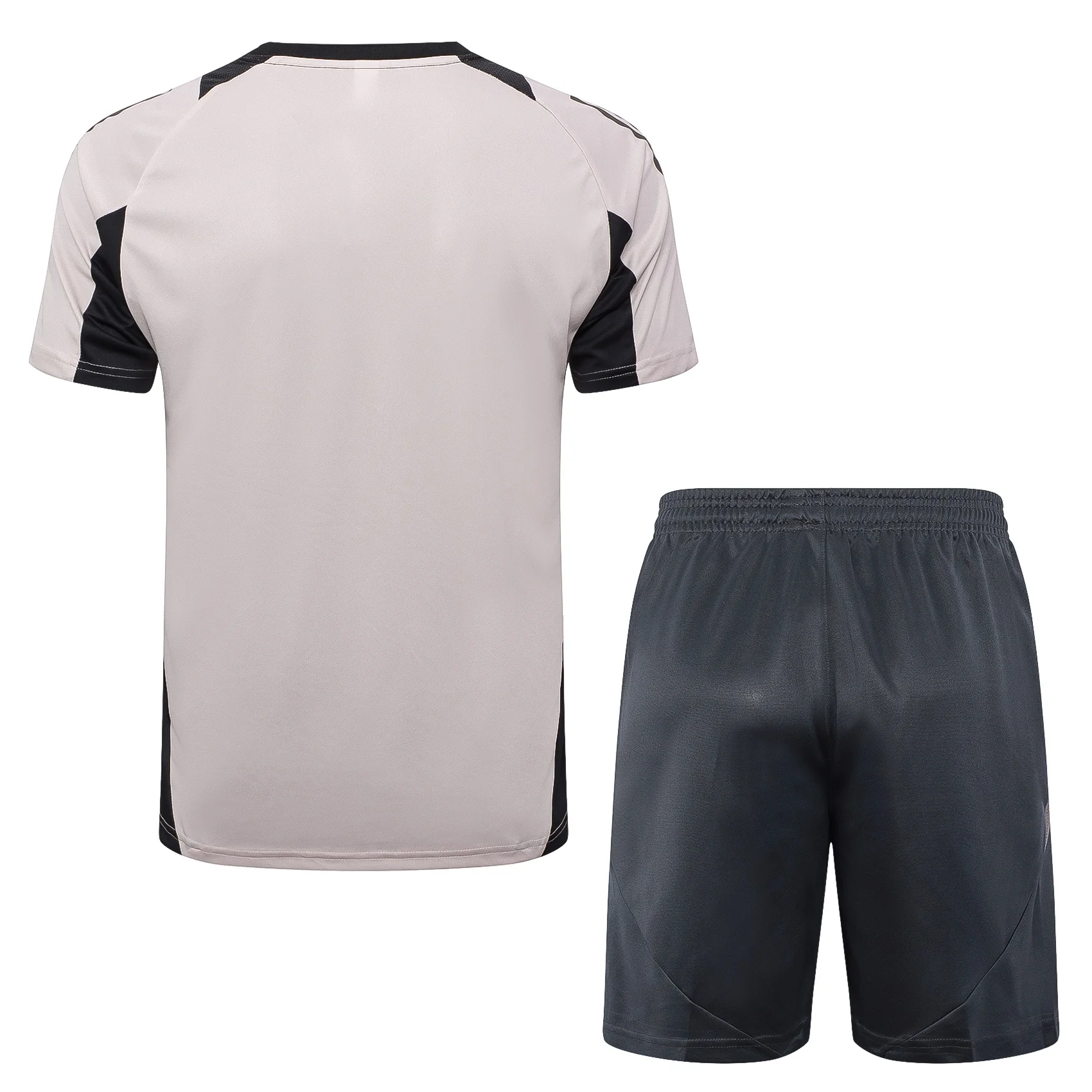 Adidas Men's Soccer Sets, Short-sleeved and Above-the-knee Shorts, Trendy, Athletic Training Football Jerseys Sets, Black