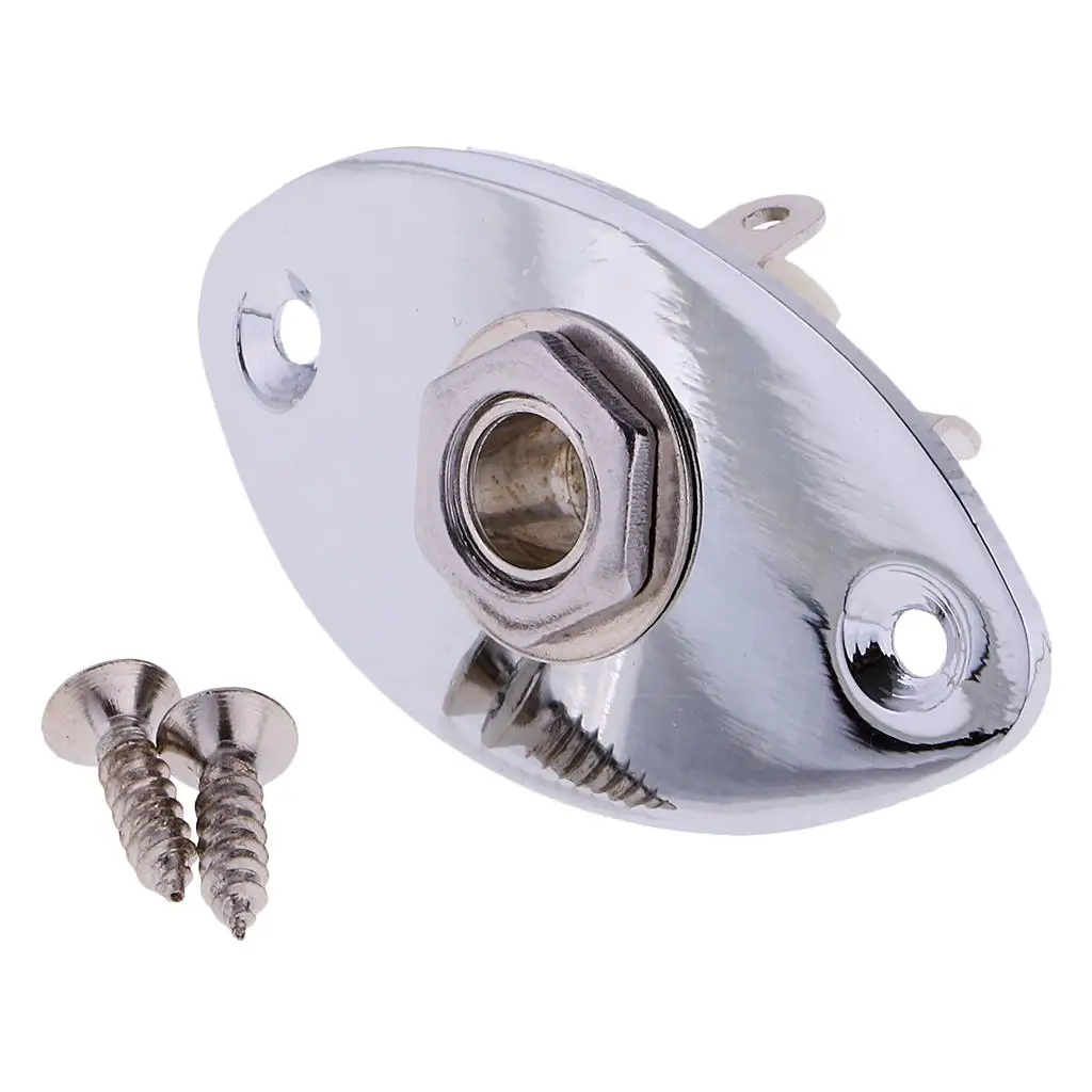 Tooyful Oval Output Jack Socket Replacement Part w/ Screw for Electric Guitar Bass Accs guitar accessories,guitar jack socket