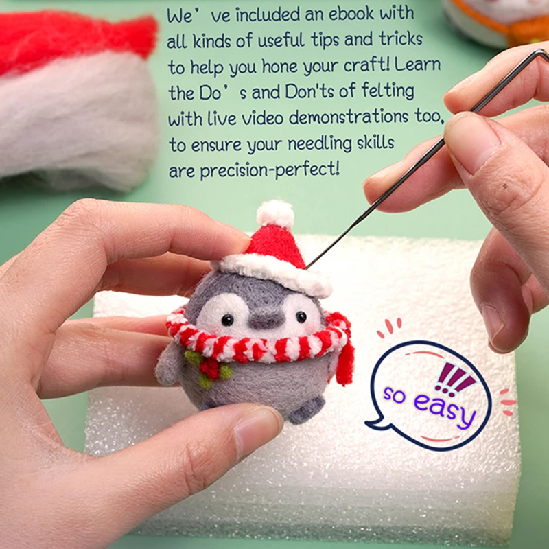 Christmas Wool Felting Kit 3