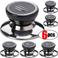 6/1 pièces outils de cuisine remplaçable universel Pot couvercle poignée Anti-brûlure Pot couvercle poignée Pots couvercle tête accessoires de cuisine bouchon 1