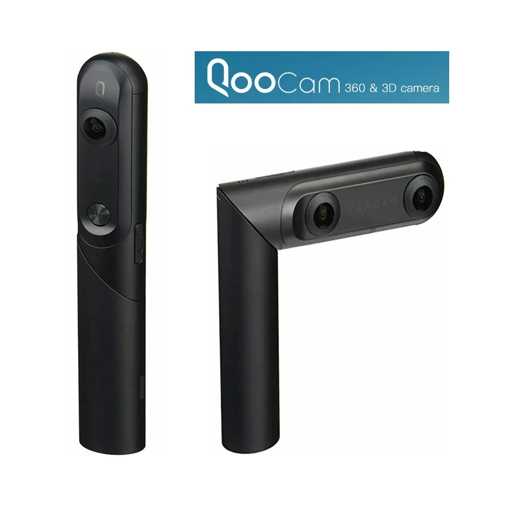 Camera 4K UHD 비디오 녹음기 3D 액션 KanDao QooCam Cucum 360 ° 모션 카메라, 3D VR 카메라 FOV 216 ° F/2.2 어안 렌즈
