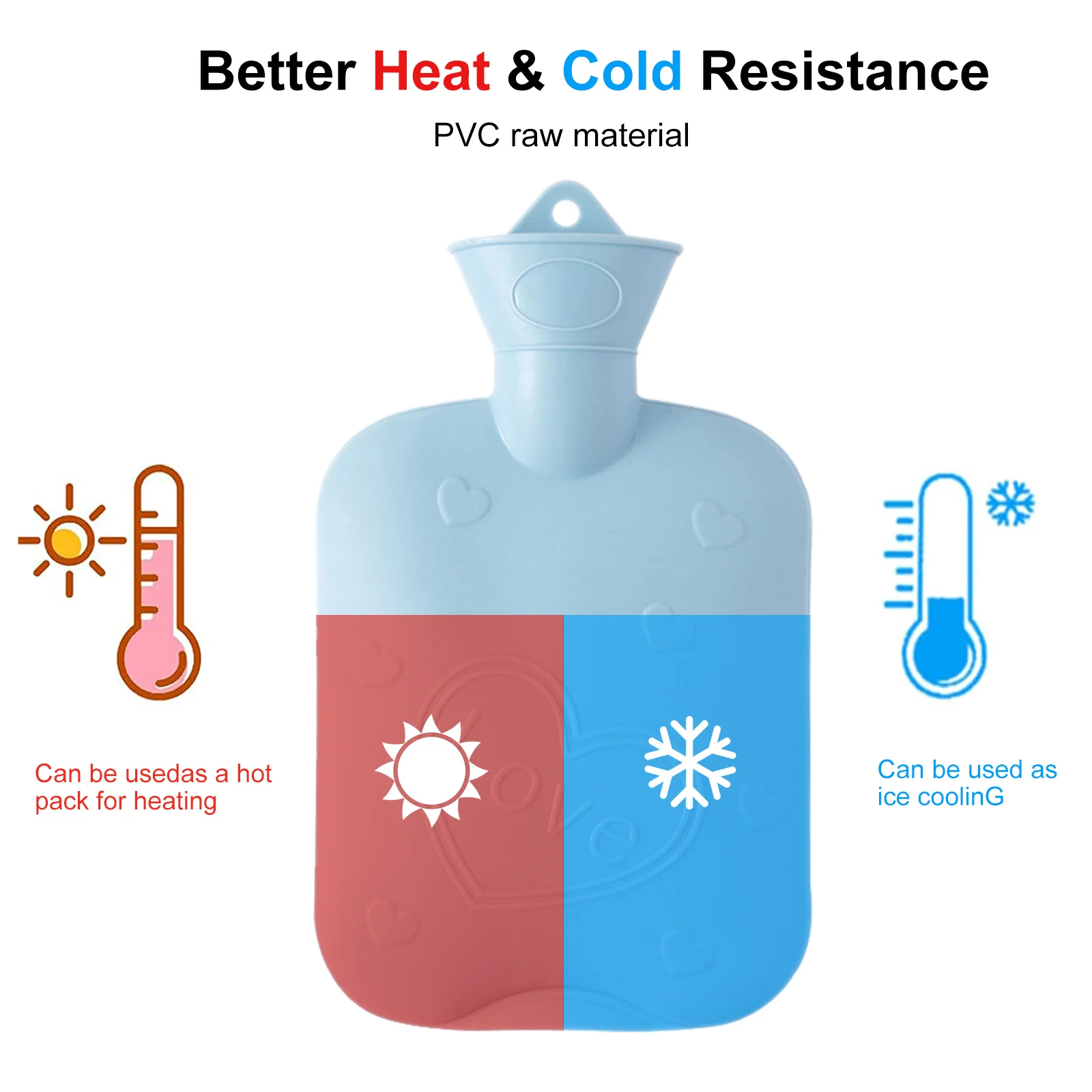 Hot Water Bottle Rubber Winter Hand Warmer Hot Water Bottles 500