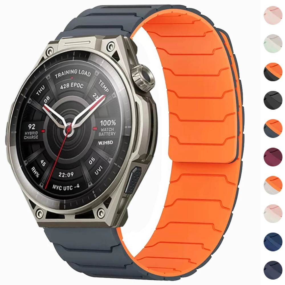 Magnetic Silicone Loop Band for Smartwatches (20/22mm)