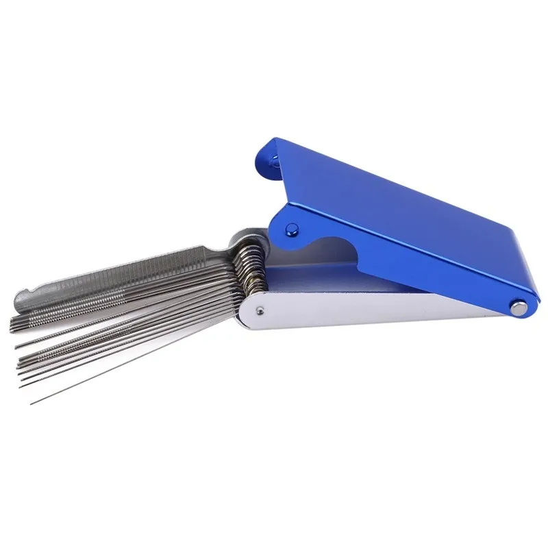 Guitar Nut and Saddle Polishing & Grinding File Kit with Dual Cutting Edges - Luthier Tool Set