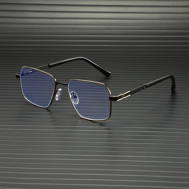 Business-Brille mit Metallrahmen zum Lesen von Zeitungen, hochauflösender Handy-Betracht und Blaulichtschutz 6013 – Detail 9