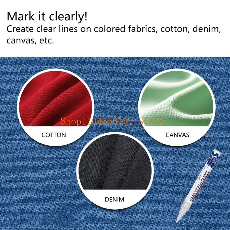 Weißer Stoff-Farbstift, 2 mm Strichbreite, schnell trocknend, wasserbeständiger Stoffmarker für Kleidung, T-Shirt, Canvas-Tasche, Hut, Schuh – Detail 8
