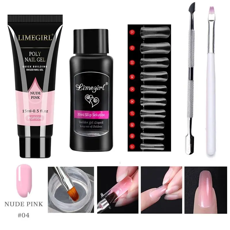 LIMEGIRL 15ml Nail Extension Gel Kit - Quick Extend Gel