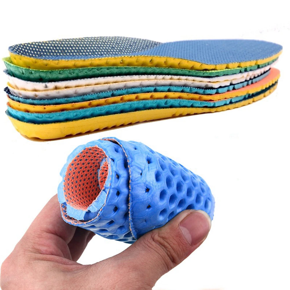 

Memory Foam Insoles For Sport Shoes Stretch Breathable Deodorant Running Insert Mesh Cushion For Man Women Sneakers Insoles