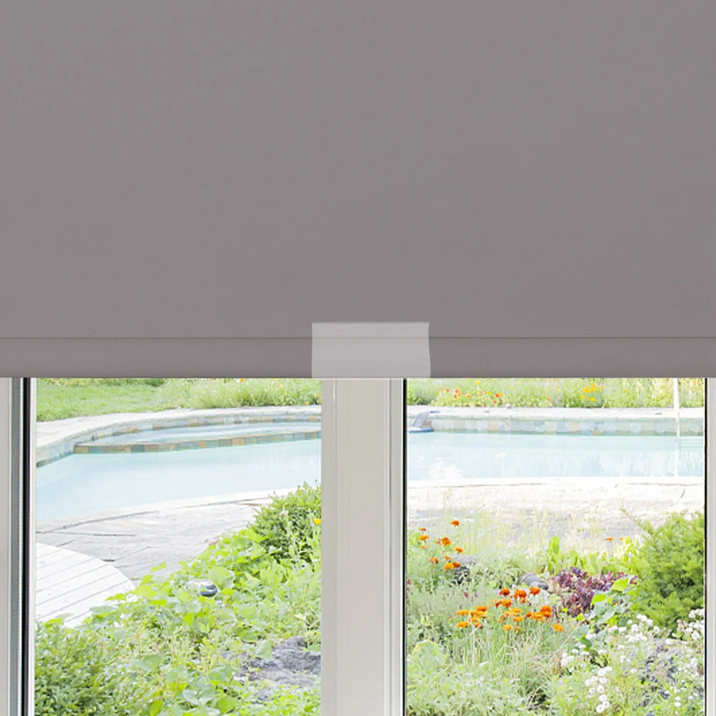 롤러 블라인드 천 클립 롤링 커튼 당김 창 쉐이드, 플라스틱 투명 셔터 그립, 고정 그립, 2 개