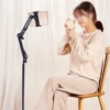 360° Tablet Floor Stand Floor Standing Mobile Phone Holder Tripod Stand Rotating Mount Height Adjustable 3