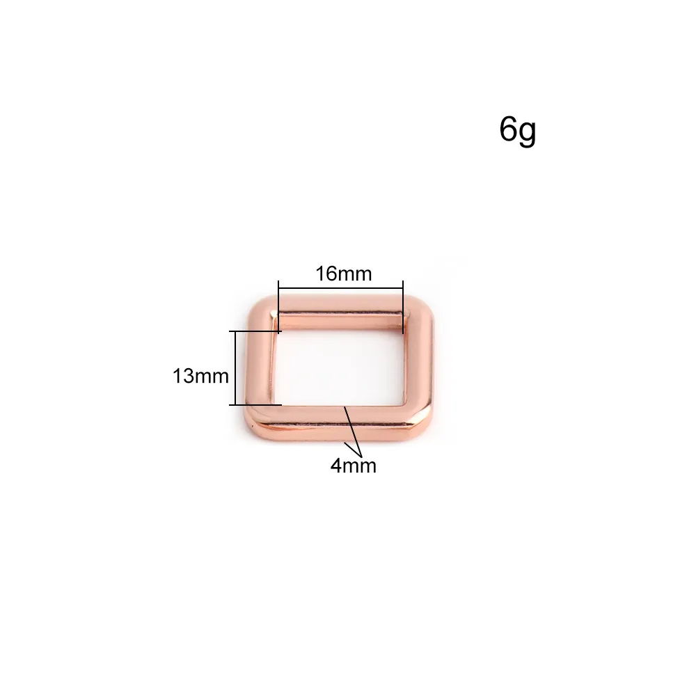Rose Gold Metal Buckles and Sliders for Straps and Belts - Adjustable Tri Glide Accessory Set (5/10/20pcs)