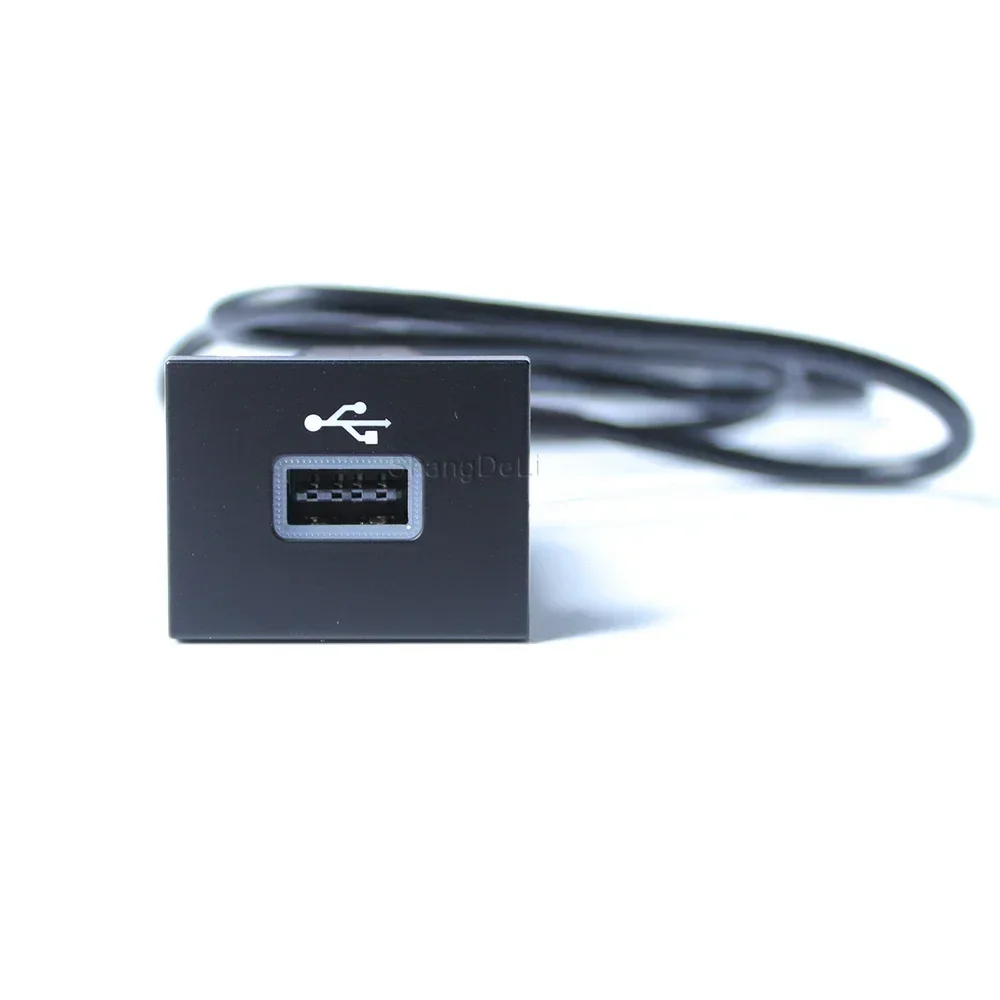 자동차 블랙/실버 USB 입력 어댑터 오디오 라디오 u 디스크 플래시 소켓 인터페이스 케이블 포드 포커스 2 Mk2 2009-2011 액세서리