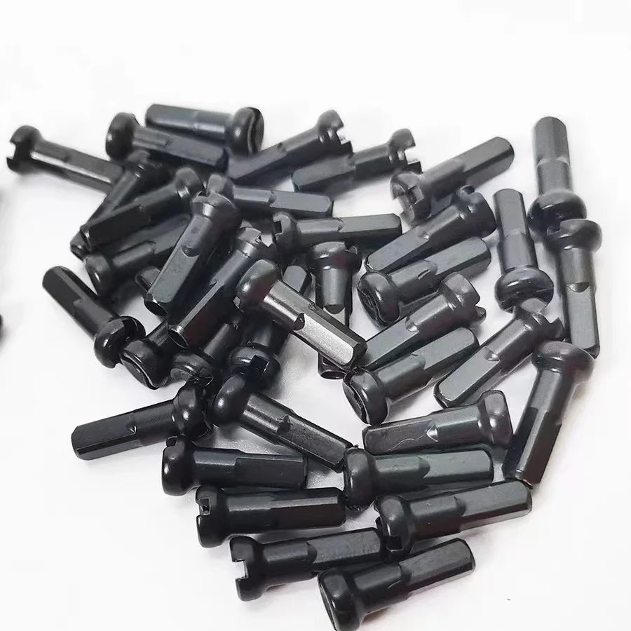 Bicycle spokes stainless steel bicycle bar MTB spoke 14G 2.0mm straight head straight pull round spokes black wire bicycle parts