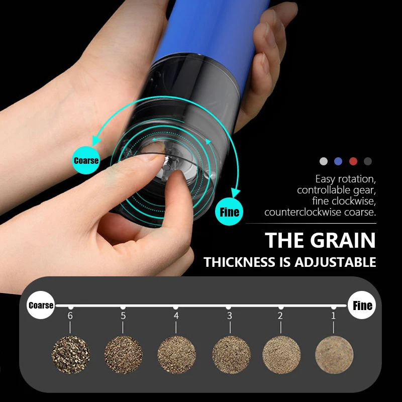 USB rechargeable Pepper mills Electric Pepper grinder Salt shaker mill Coffee beans grinder beans Grinding Tool