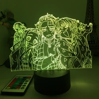 Demon Slayer lampada da tavolo Tanjiro Nezuko e altri 16