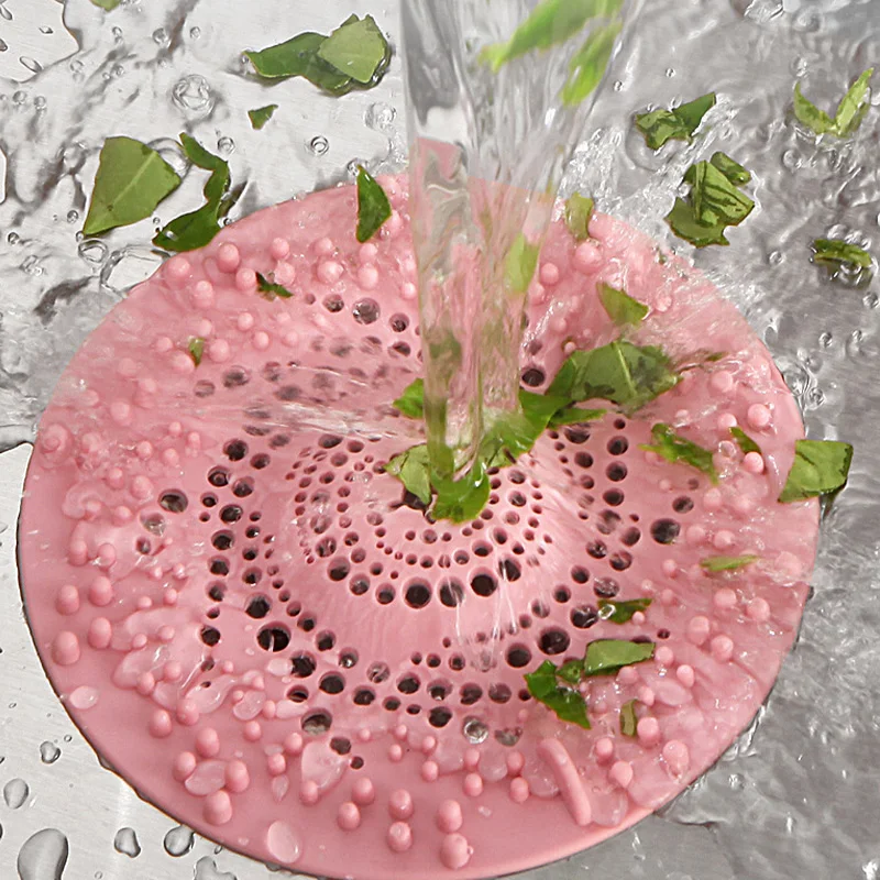 Silicone Hair Filter Catcher Sink Anti-blocking Strainer Shower Floor Drain Stopper Kitchen Deodorant Plug Bathroom Accessories