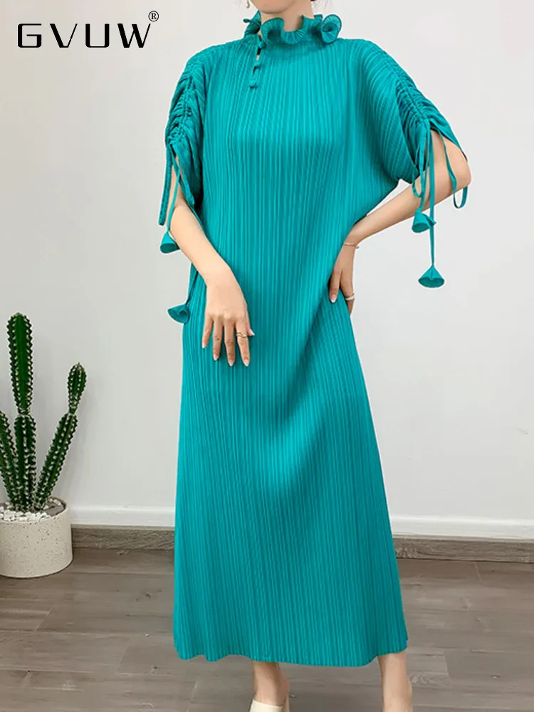 Robe Longue Longue Pour Femme Col En V Dentelle Manches Longues Robe D