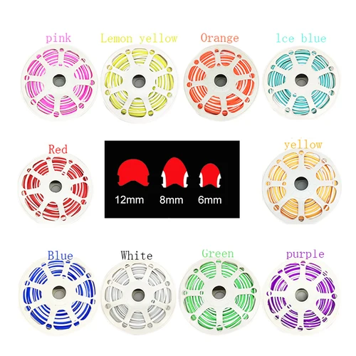 유연한 소프트 LED 네온 분리 실리콘 튜브, 분리 실리콘 네온 스트립, IP67 방수, 12V, 6mm, 8mm, 12mm 5