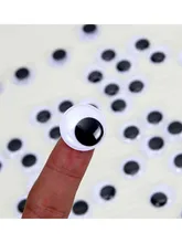  100 Pcs/lot Self-adhesive Mixed 8mm 12mm 18mm Dolls Eye For Toys Dolls Googly Eyes Used For Doll Accessories Hot Sale 