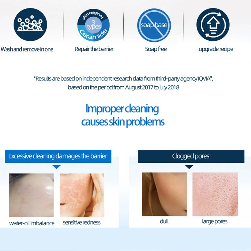 Cerave 1/3 Pcs Set Foaming Cleanser+hydrating Facial Cleanser + Salicylic Acid Facial Cleanser