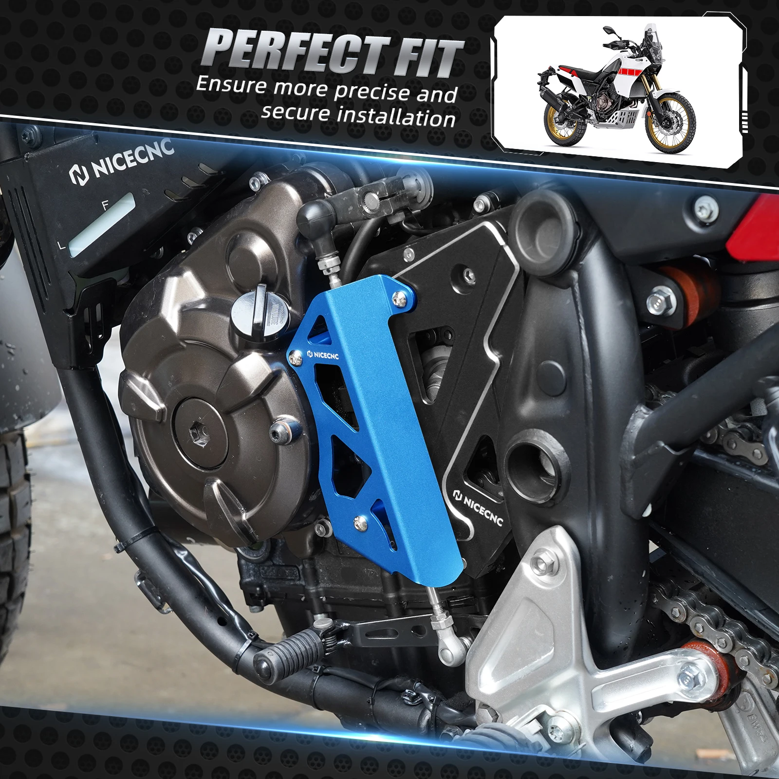 Für Yamaha Tenere 700 Schaltgestängeabdeckung Tenere 700 XTZ 700 2019 2020 2021 2022 2023 2024 Rally Edition 2020-2024 2023 – Detail 17