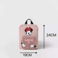 Toddler Color Matching Backpacks Brand New Design Colored Outgoing Bags Kids Mickey Mouse Printing Two-shoulder Bags With Zipper 2
