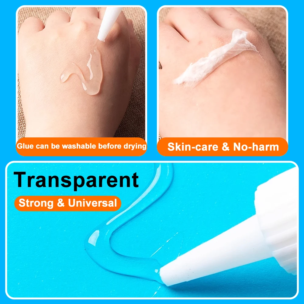 500ML Bottle Alcohol Glue Super Strong Adhesive Acrylic Fabric Foam Cardboard DIY PVA Craft Paper Wood Metal Bond Precision Tips 6