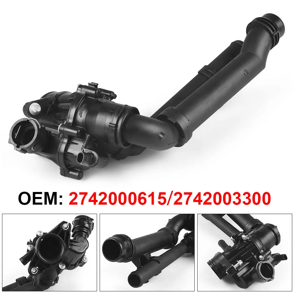 Engine Cooling Thermostat Housing Assembly 2742000615 For Mercedes M274 E20 W205 W212 W213 X204
