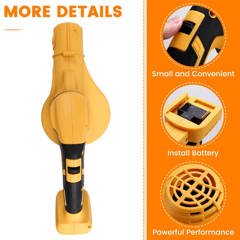 Cordless Blower Hair Dryer Rechargeable Cordless Blower Leaf Hand Lift Electric Garden Mini Mini