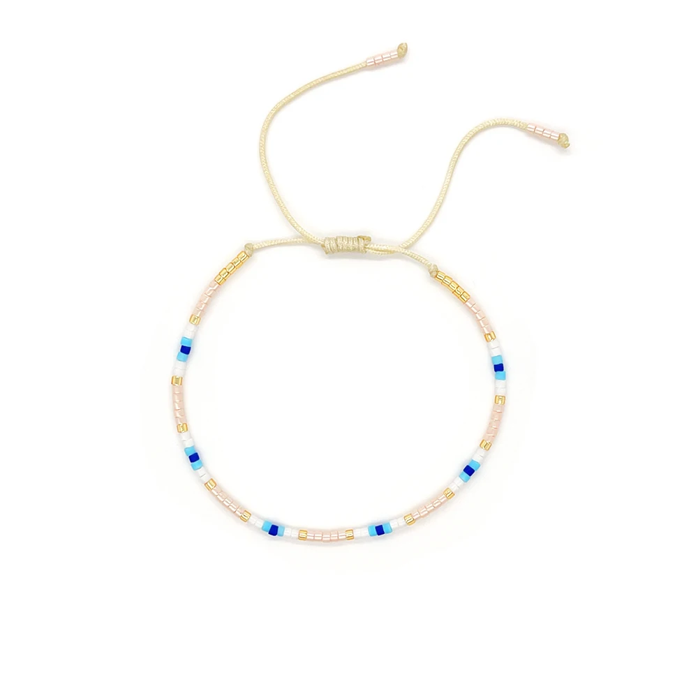 KKBEAD Armband mit bösem Blick, für Damen und Mädchen, zierliche Accessoires, Schmuck, Geschenk, handgefertigt, Miyuki-Perlen-Pulseras – Detail 2