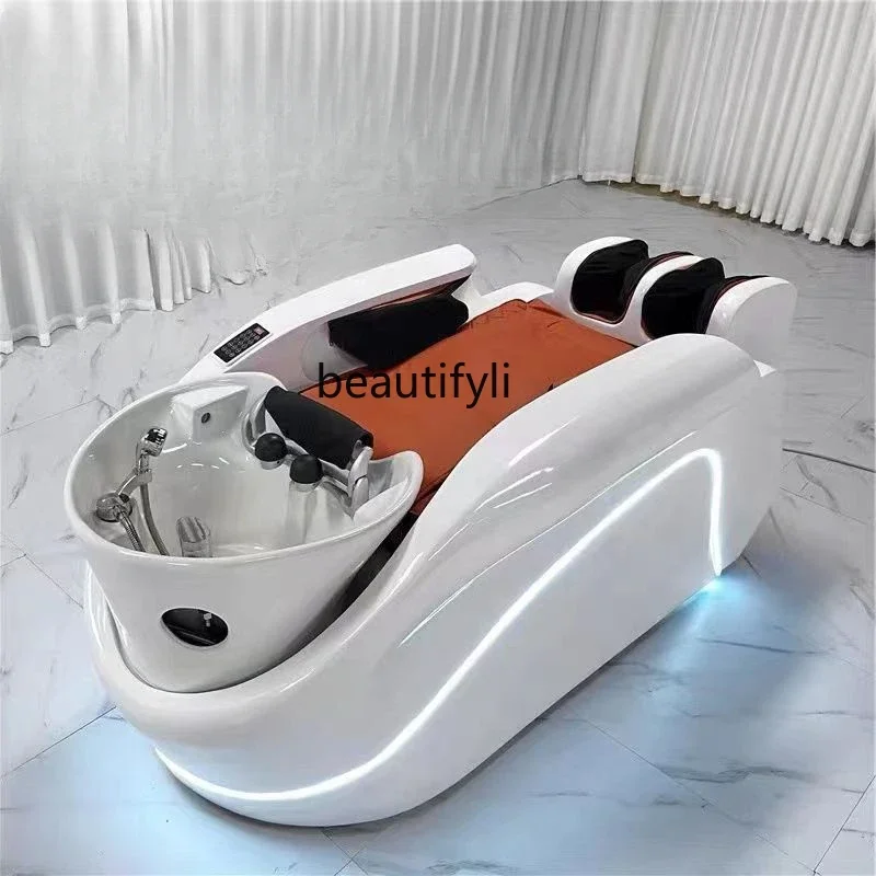 Intelligent Electric Massage Shampoo Bed Constant Temperature Automatic Water Circulation Fumigation Head Therapy Bed