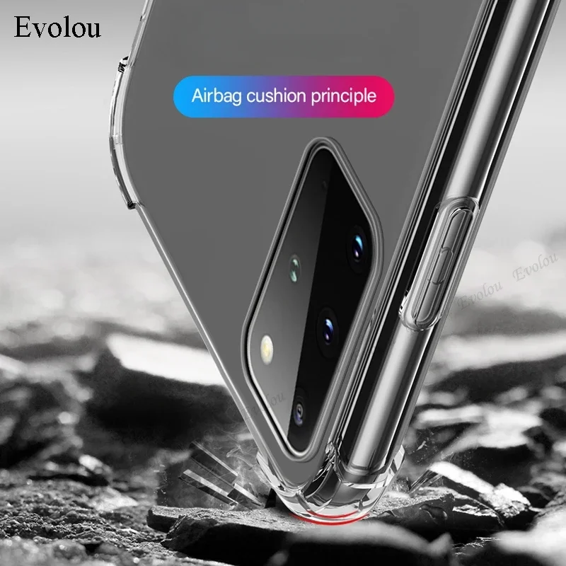 Transparent Shockproof Crossbody Lanyard TPU Phone Case