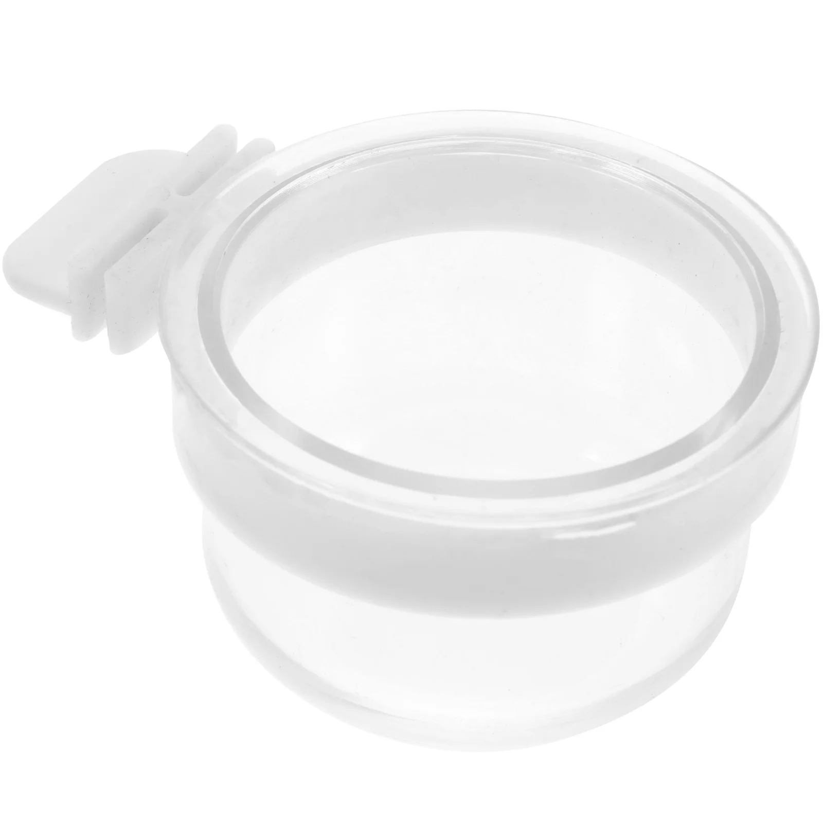 Removable Clear Bowl Plastic Food Cup for Easy Hanging Parrot Water Feeder Pet Supplies Hummingbird Hibiscus