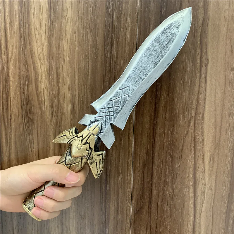 Cosplay sword Cosplay toy Cosplay prop Dagger Leaves Rune Sword Halloween 1:1 Cos Kids Gift Safety PU