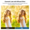 NEEWER  Black Diffusion 1/4 Effect with ND2-ND32 Variable ND Filter 2 in 1 HD Neutral Density Filter with Mist Dreamy Cinematic 5