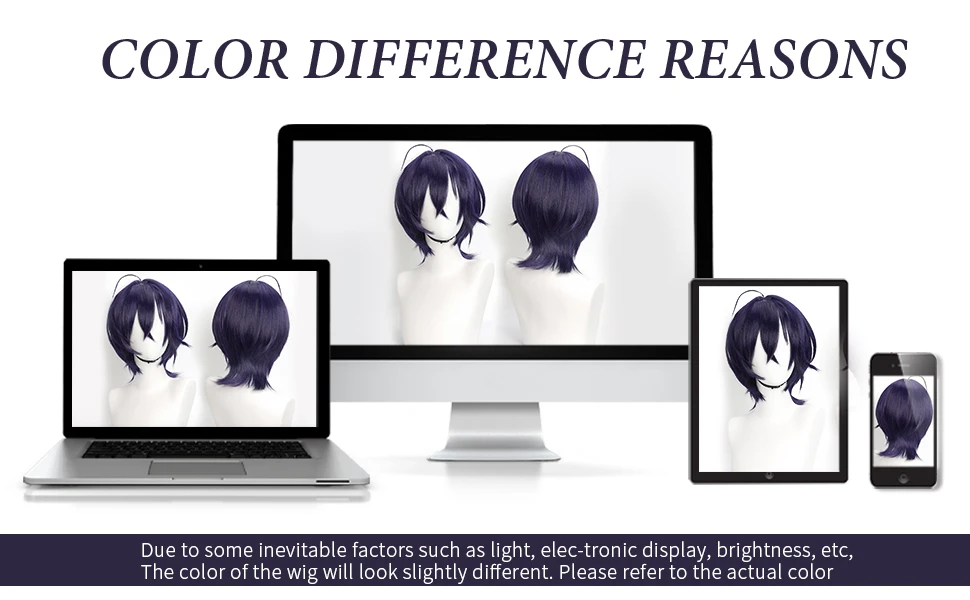 Zenless Zone Zero: Belle | Purple-Blue Ombre Synthetic Wig 16 Zenless Zone Zero-Inspired Purple-Blue Ombre Synthetic Wig with Bangs for Daily Wear