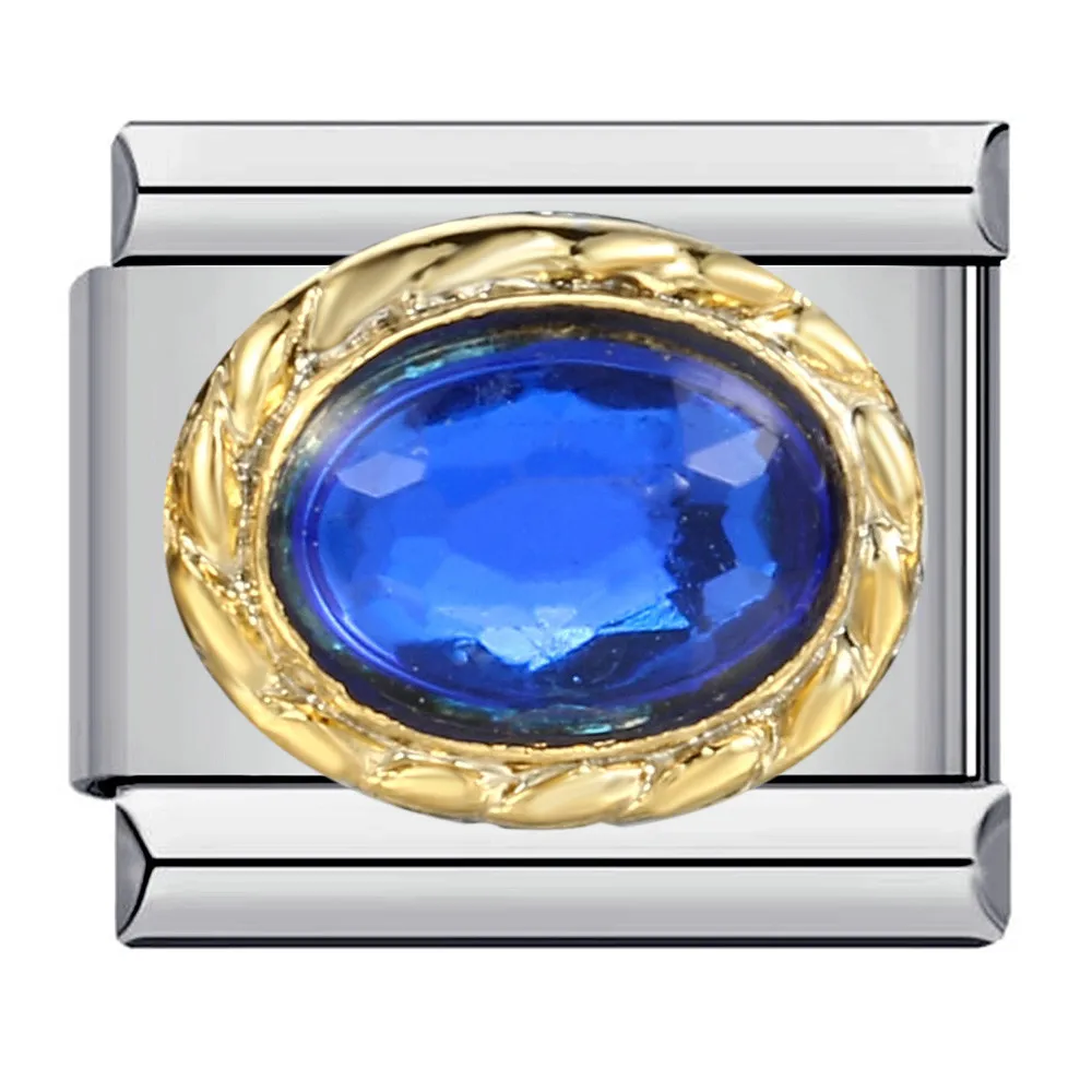 GEMOSA Neue Trendy Edelstahl Femme Charme Bunte Zirkonia Retro Stil Italienischen Link Fit 9mm Perlen DIY Schmuck Geschenke Machen – Detail 5