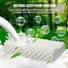 Thailand Natural Massage Latex Pillow Student Adult High and Low Pillow Massage Granule Pillow Protect Cervical 1