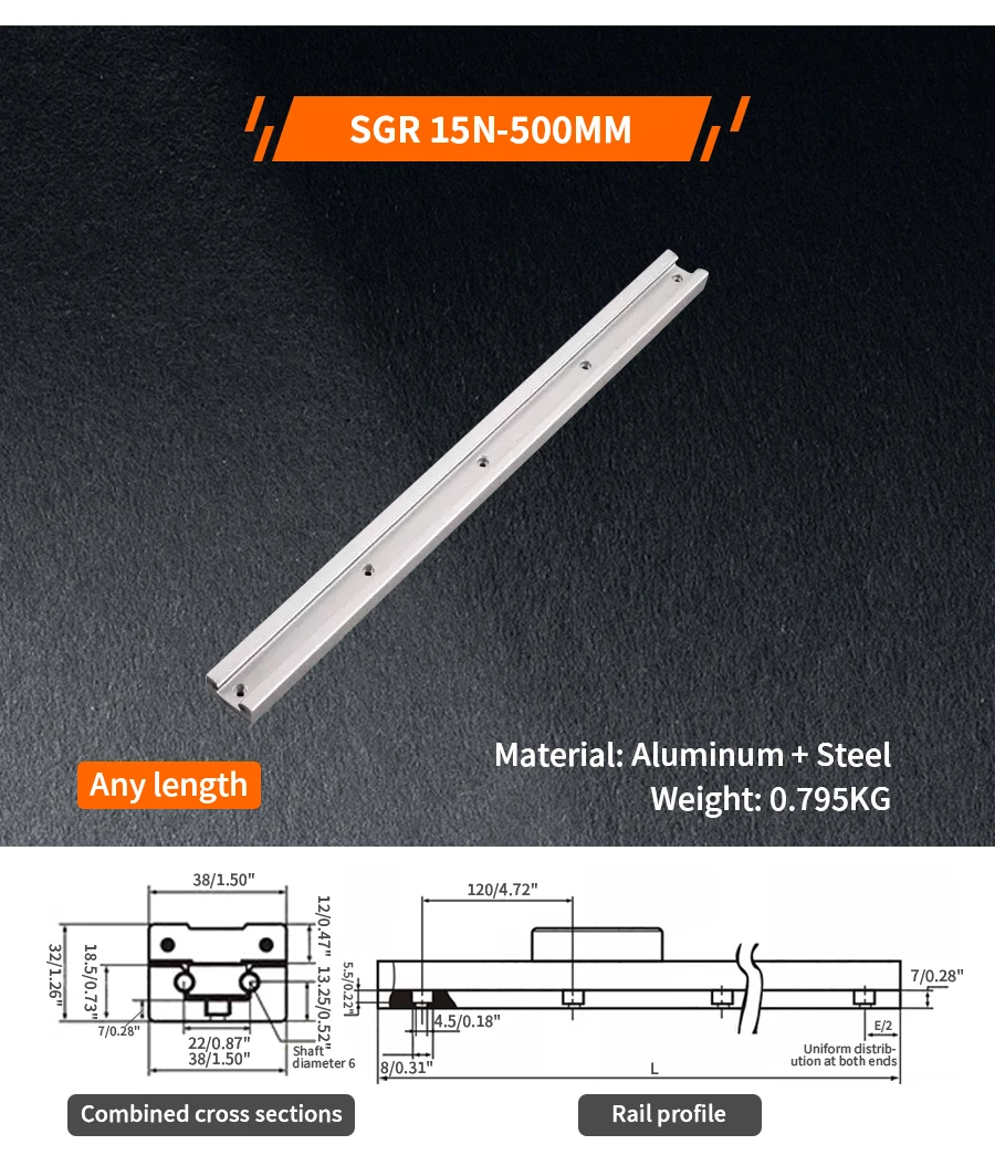 2PCS Integrierte Dual-Achsen Linearführung SGR20N SGR20 1200-2500mm + 4PCS Roller Sliding SGB20N/20 mit 3/4/5 Rad Schloss Aluminium – Detail 27